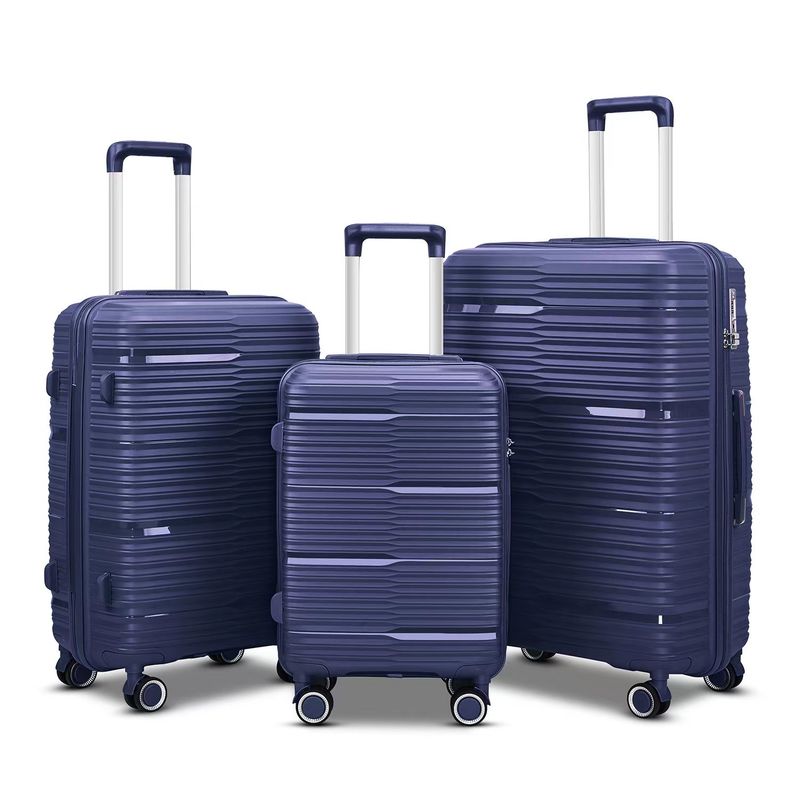 Bawa Pada PP Bahan Bagasi Set Multicolor Shockproof Untuk Luar Ruangan