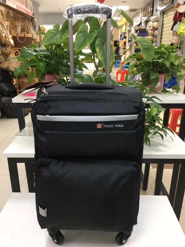 Tas Bagasi Kain Ringan 20 Inci 22 Inci 24 Inci Hitam Warna