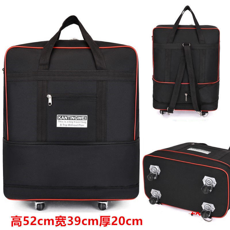 Kain Oxford Kapasitas besar Bagasi Rolling Tas Multicolor Praktis