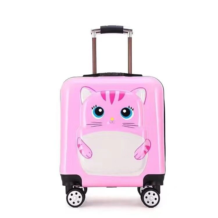 Hot Selling Murah Abs Anak-anak Travel Baggage Tas Trolley 18 Inci Karakter Kartun Anak Bagasi