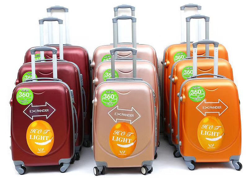 Polyester Travel ABS PC Bagasi Multicolor Waterproof TSA Lock