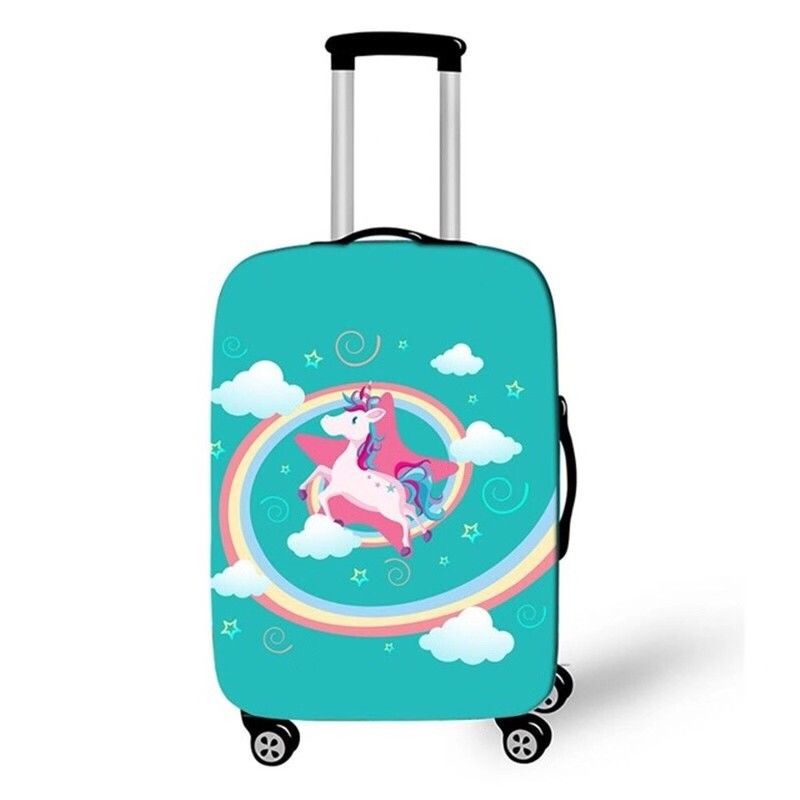 Polyester Baggage Cover Protector Multiscene tahan lama Berbagai warna