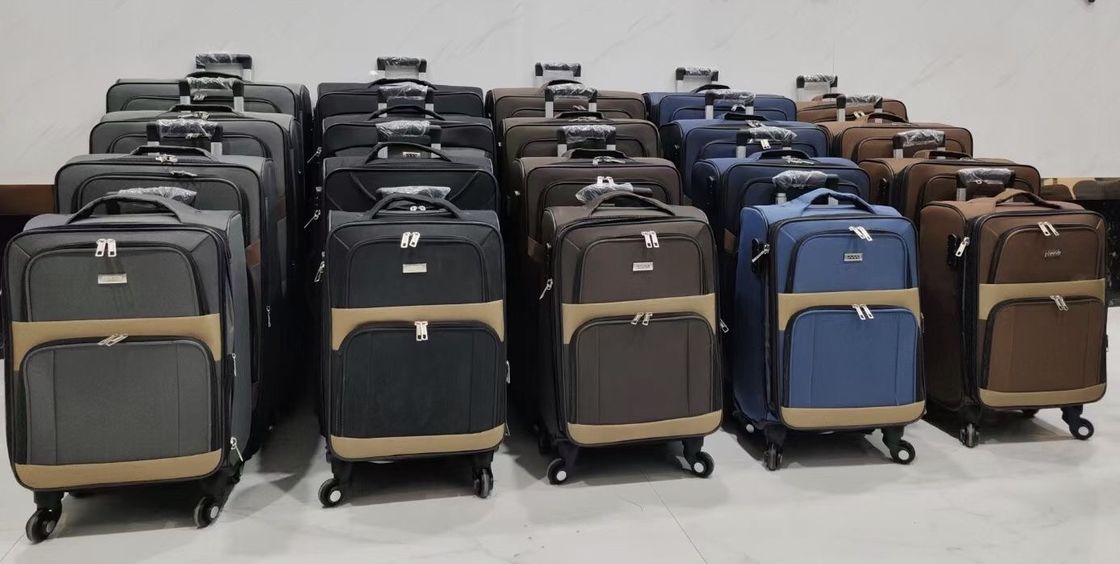 Multicolor Unisex Kain Spinner Bagasi, Kain Polyester Koper kabin