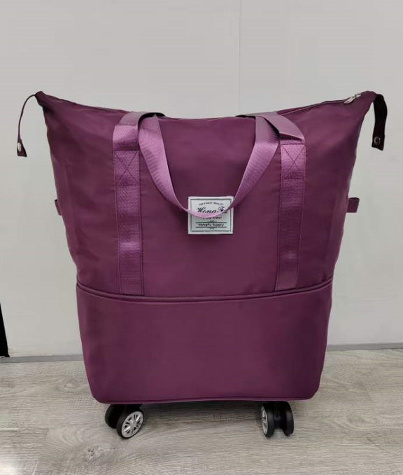 Tas Lipat Dengan Roda Waterproof Bahu Outdoor Bag Travel Duffel Tas Perjalanan Lipat