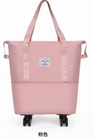 Baru Datang Pink Traveling Gym Bag Olahraga Duffel Custom Set Bagasi Lipat Waterproof Pria Tas Wisata Kapasitas Besar