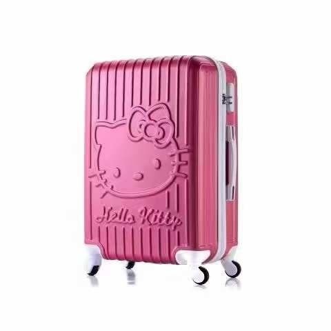 Bagasi Pink ABS yang Cantik Anak-anak 20/24/28 Inch Travel Suit Case Cute Girl Travel Baggage Set Dengan Tas