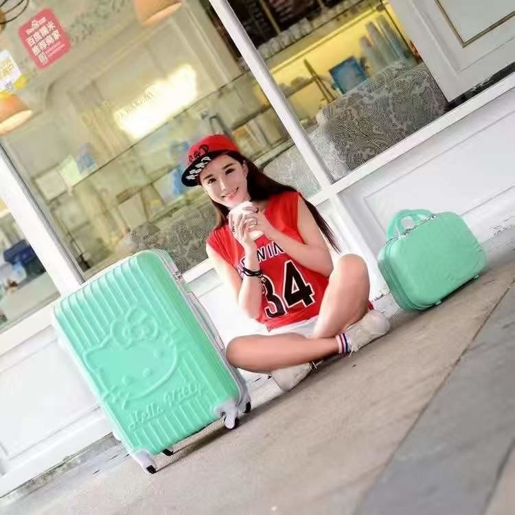 Hard Shell Stock Bawa pada Anak-anak Trolley Case Tas koper Bagasi perjalanan Bagasi pengangkut dengan koper