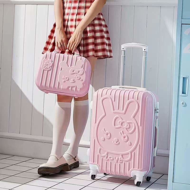 New Love Cartoon Cute Cat Mother Trolley Baju Universal Baggage Sets Wheel Baju 20 Inch Boarding Case AP875