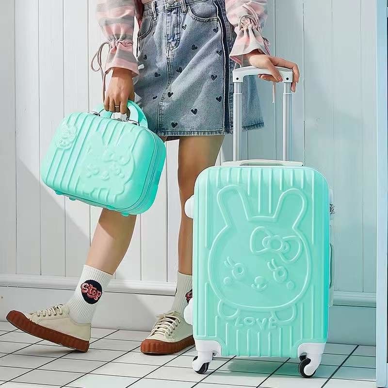 New Love Cartoon Cute Cat Mother Trolley Baju Universal Baggage Sets Wheel Baju 20 Inch Boarding Case AP875