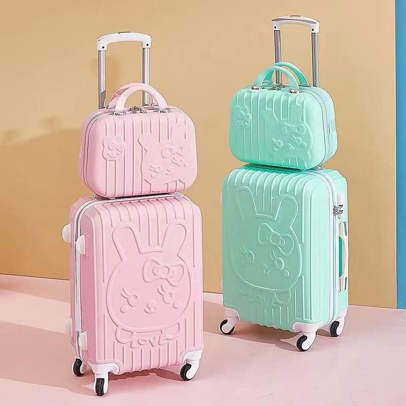 Custom Hot Sells Suitcase Murah Anak-anak Anak-anak Travel Trolley Pink Tas Sekolah Set koper bagasi
