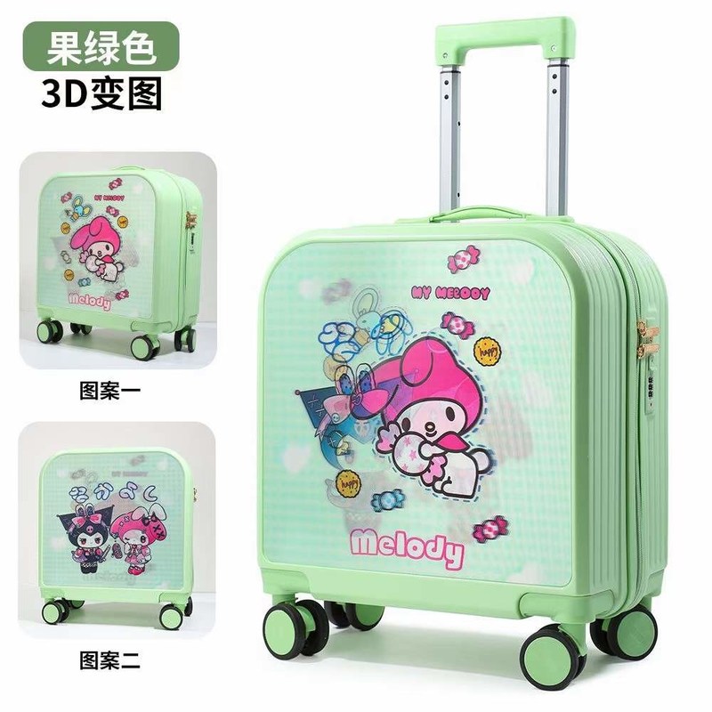 Cute Kid Girl Boy Ringan 18/20 Inch Spinner Case Tas Perjalanan Kasus koper Bawa di ABS Trolley Bagasi