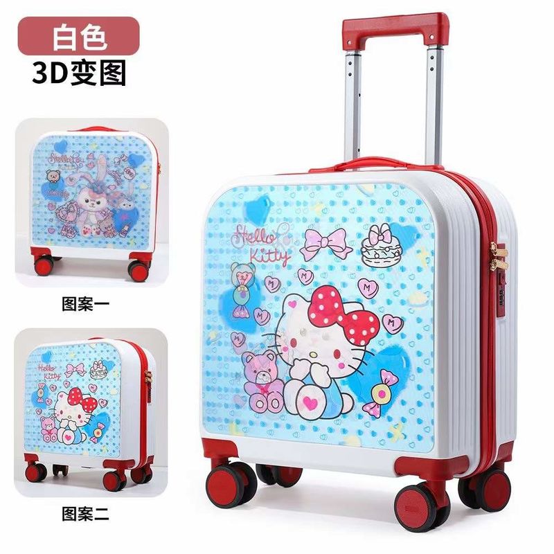 Papan penguncian kombinasi kecil 18 20 Inci Universal Roda Anak ABS Tas perjalanan koper Trolley Bagasi