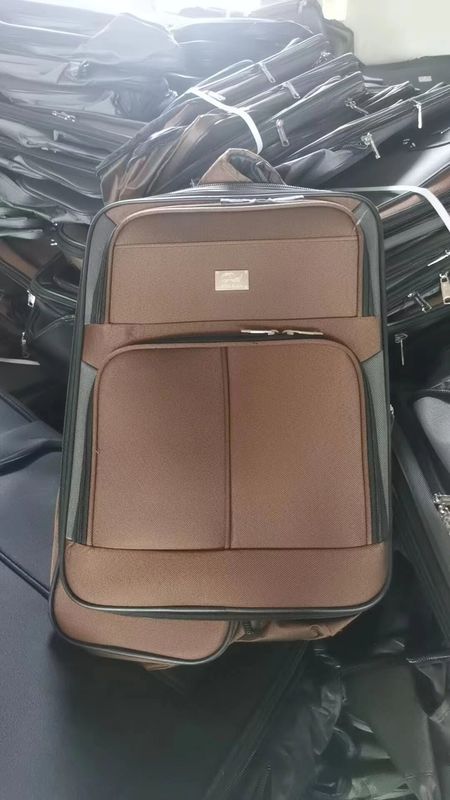 Zipper Kain Ringan 20 24 28 Inch Spinner Satu Roda koper Trolley Travel Baggage Set