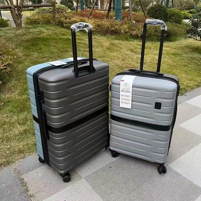 Produsen Custom Airplane Trolley Portable Outdoor Fashion Hard Shell PP Travel Baggage Sets