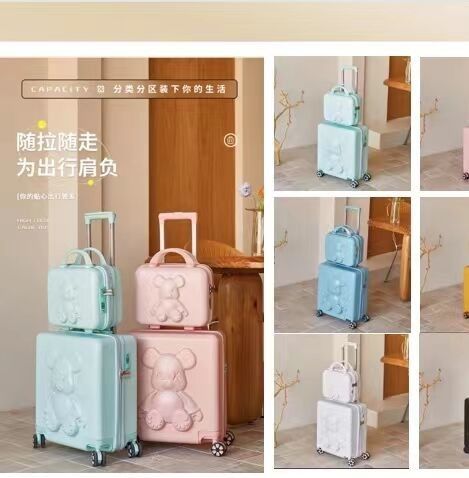 Baju Kertas Set ABS Trolley Bagasi Hardshell Spinners Baju Kertas Untuk Anak-anak Siswa Gadis Anak laki-laki