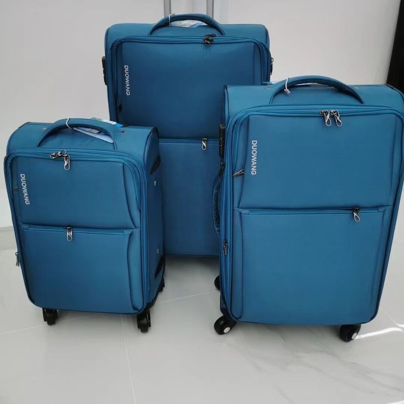 Kasus Trolley Kain, Kantong Lembut,Zipper, Kantong Kanvas, Kotak Kata Sandi Wanita, Kotak Perjalanan Kapasitas Besar