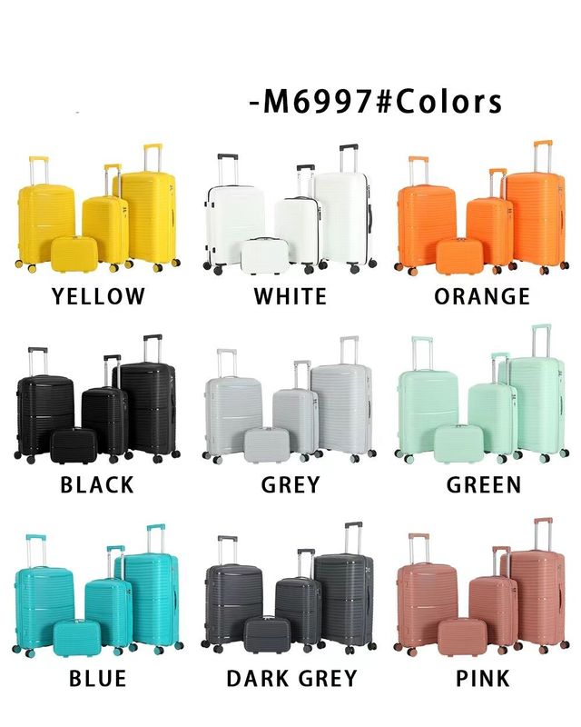 Set Bagasi Beroda Dua Berkualitas Tinggi Dengan Kunci TSA Silent Spinner Made PP Travel Mute Wheels
