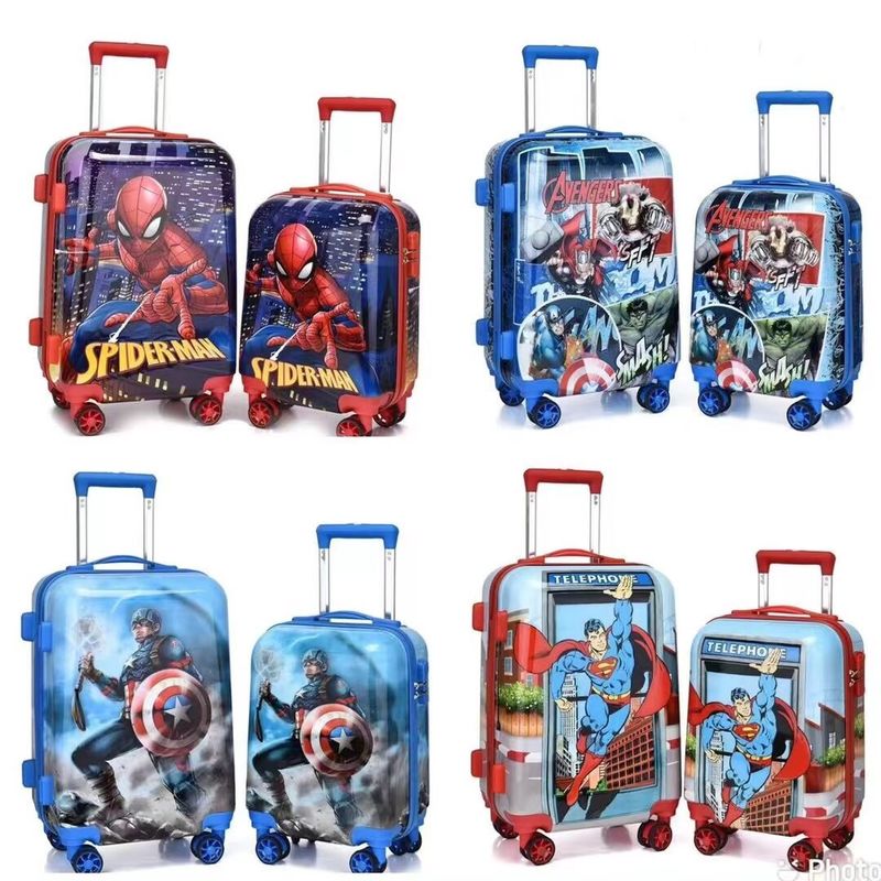 New Cartoon Gift Boarding Case Anak Universal Wheel Trolley Case Anime Baju Anak Baju