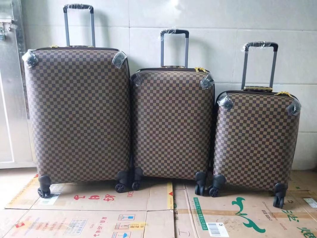 PU Bag Bag Corner Bisa Disesuaikan Logo High-End Bisnis Retro Bagasi Populer