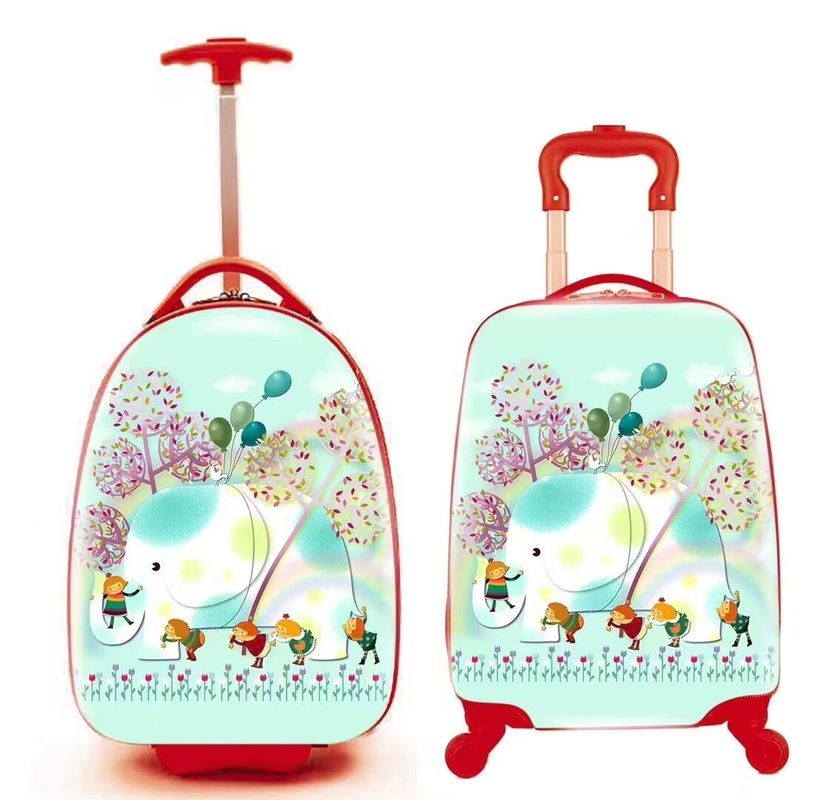 18 inci 4 roda Spinner Bagasi Anak-anak Travel Trolley Tas Tas Sekolah Tas Plastik Koper penyimpanan