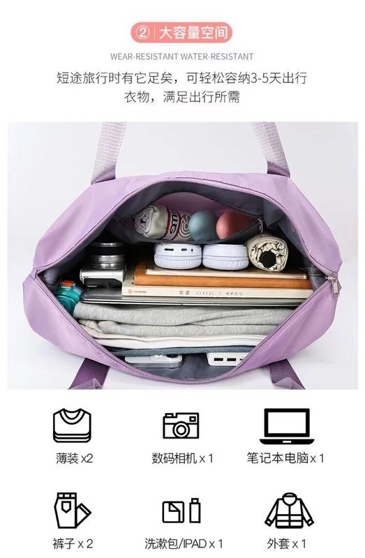 Grosir Kertas Duffel Lipat yang Bisa Diekstensi Waterproof Dry Wet Bag Organizer Weekend Travel Baggage Bag Dengan Roda