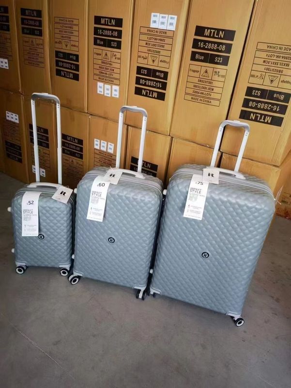 Grosir Murah Besar awet Mewah Hard PP Carry-On Trolley koper Tas Perjalanan Set Bagasi
