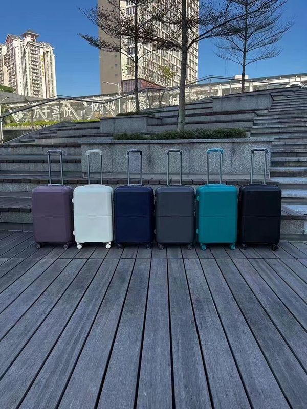 Bagasi Unisex Bagasi Vintage Dengan Spinner Caster Untuk Perjalanan Tas Perjalanan Set koper