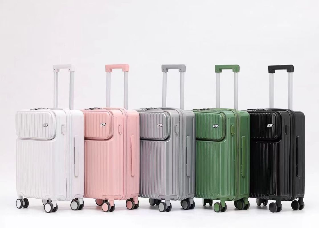 Grosir Pabrik Trolley Kasus Tas Bagian Depan Buka Bagasi Set Zipper Koper Bagasi Bagasi perjalanan set
