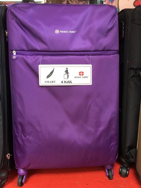 Menerima Bagasi Perjalanan Berkas Tangan dengan TSA Lock Kain Trolley Bagasi 20 Inch
