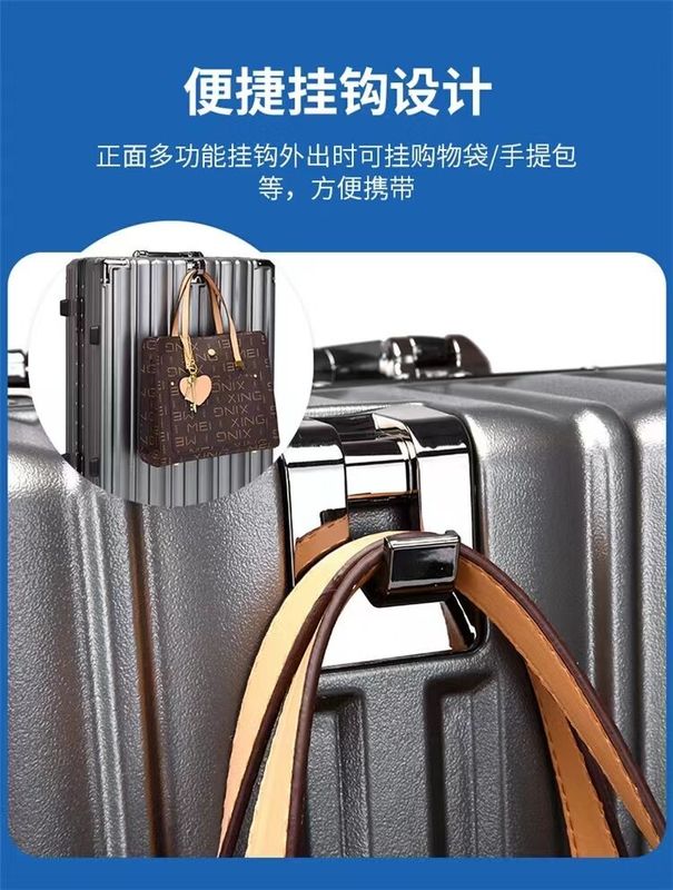 Kerangka Aluminium Bagasi Tangan Bisu Universal Roda Trolley Kasus Di Stok Kapasitas Besar Bagasi Bagasi Trolly Tas