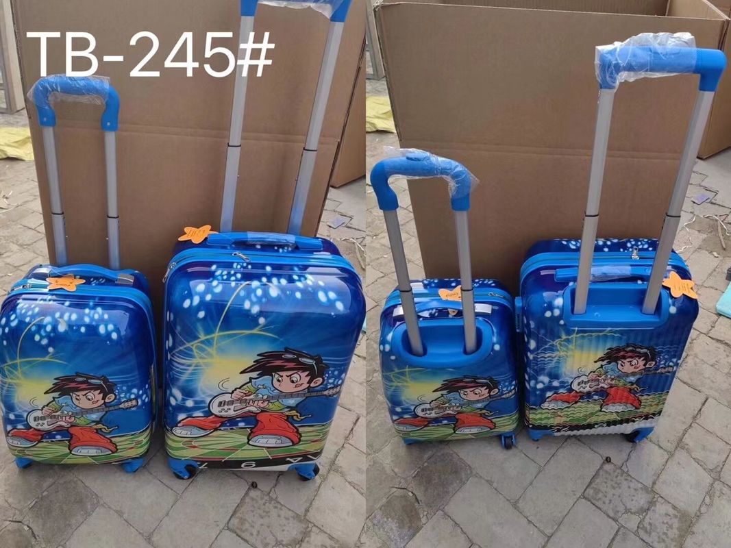 Desain khusus Set koper warna-warni Kartun Anak-anak Anak-anak 16 inci 20 inci Bagasi