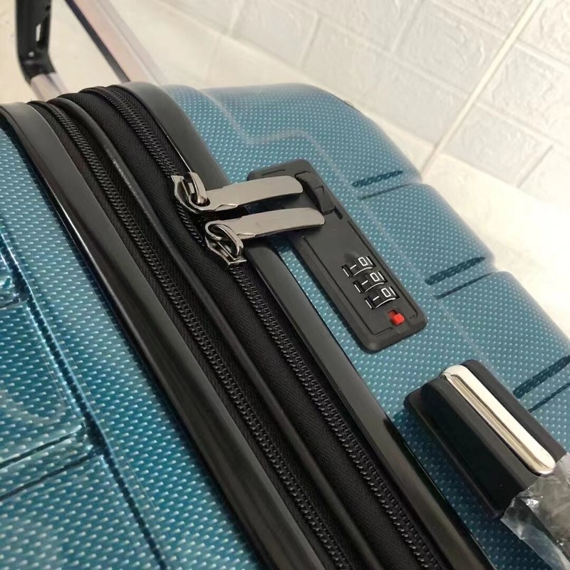 20 Inch 24 Inch 28 Inch Ready Stock ABS + PC Bagasi Anti-Pencurian Zipper Dibangun di Kode Kunci