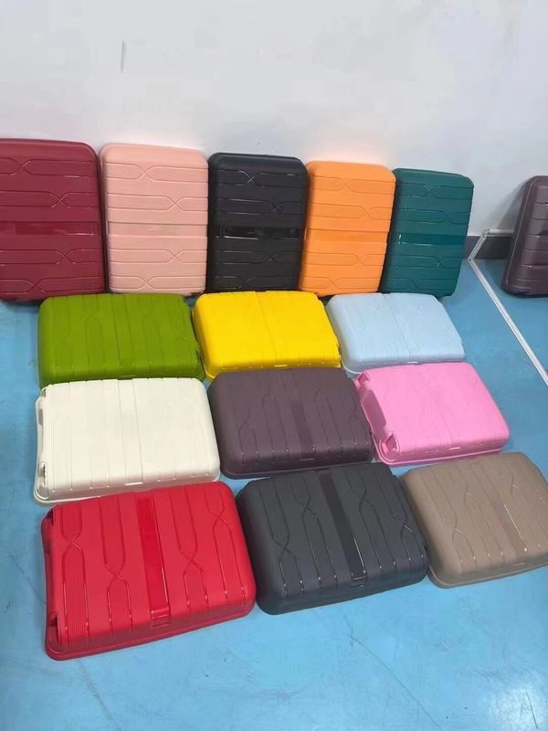 Kualitas tinggi Pabrik Hard Case PP Bagasi Set Travel koper Spinner Roda Unisex Travel Bags Bawa pada Bagasi