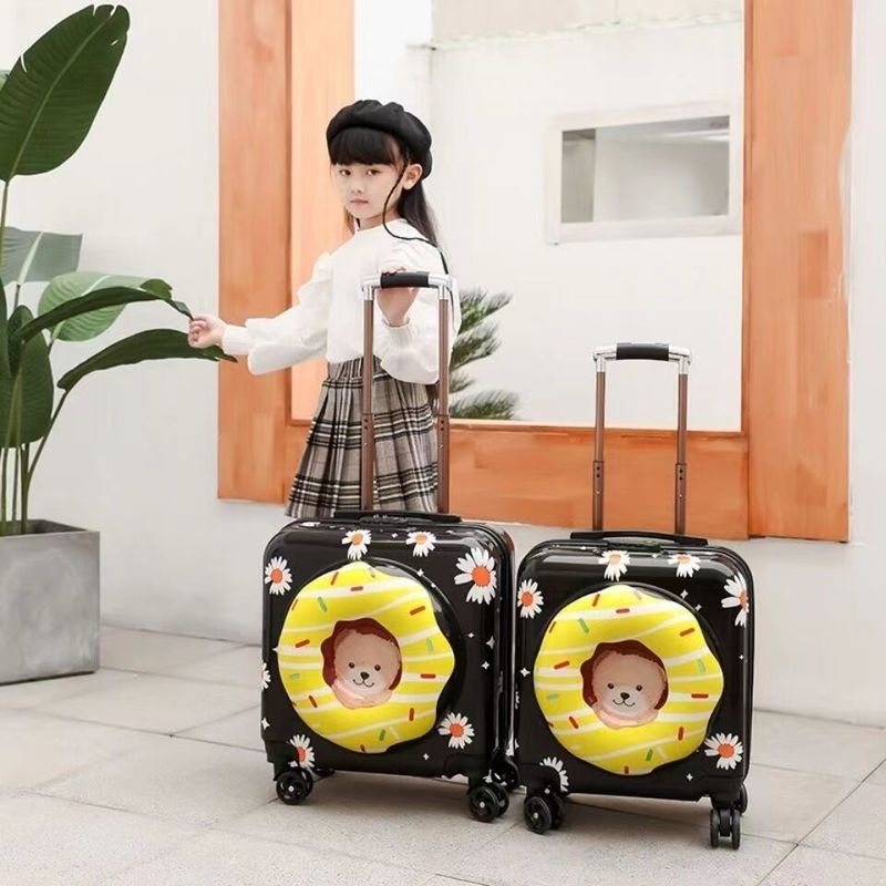PC Portable Custom Cute Anak-anak Perjalanan Tas Sekolah Rolling Hard Anak-anak Cute Travel Suitcase Baju Anak