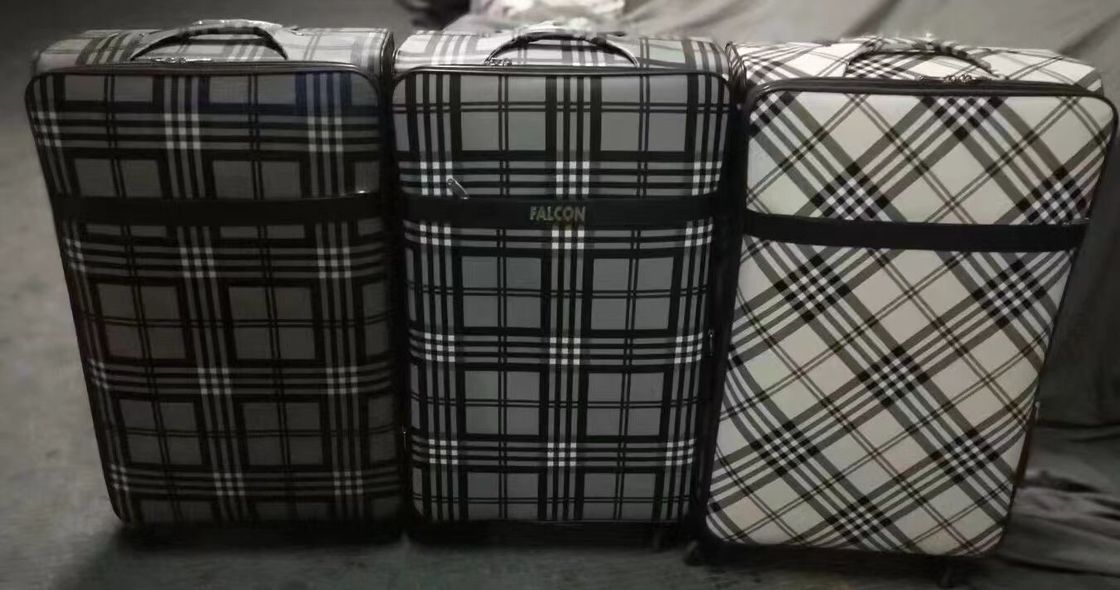 20/24/28 Inch Business Boarding Suitcase Universal Wheel Trolley Case Soft PU Baju Kulit