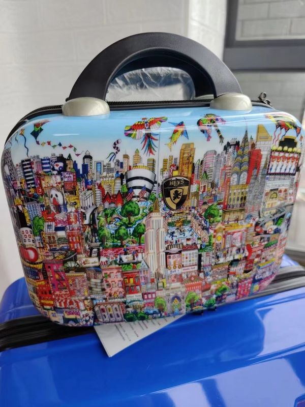 Kualitas tinggi China Pabrik Berwarna-warni Desain Baru Hard Shell Waterproof Gift Set Abs Grosir Koper Zipper Waktu Perjalanan