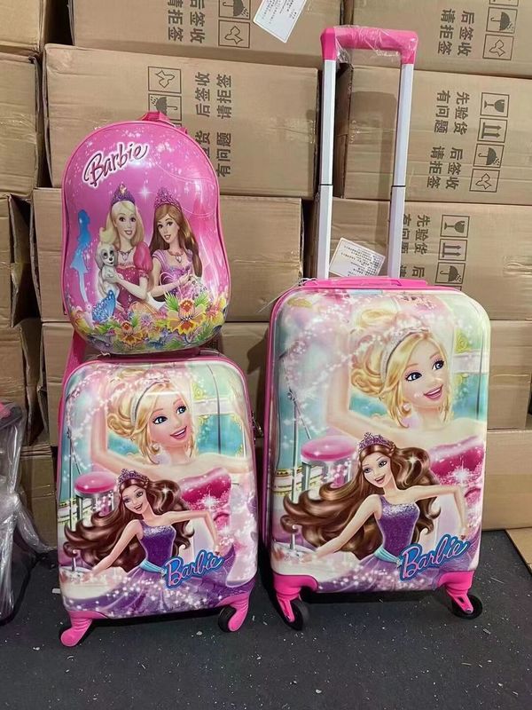 Pabrik Grosir Custom Bagasi Anak-anak Kereta Lampu Kasus Untuk Siswa Sekolah Outdoor Cartoon Travel Case