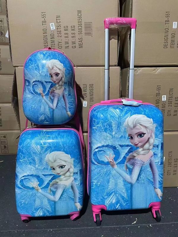 Cetak koper tas kosmetik Kasus PC ABS koper atas roda bagasi Trolley tas pabrik bagasi