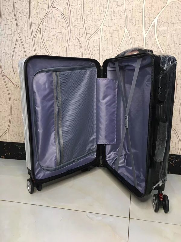 Kualitas tinggi Logo Custom Kualitas tinggi Fashion Koper Ringan Trolley Case Bagasi Tas Perjalanan Bawa Pada Bagasi