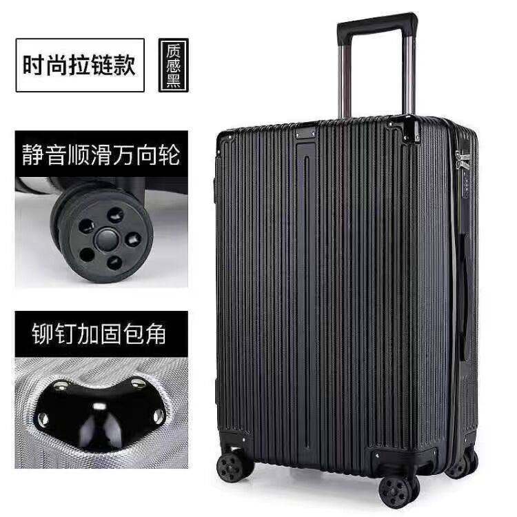 Custom Lightweight Aluminium Set Baju Dengan Trolley Tas Bagasi Perjalanan Mewah Bawa Bagasi Dengan Roda