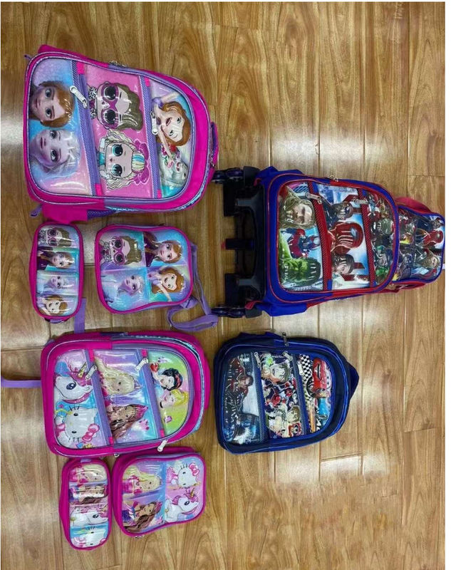 Baru Grosir Tas ransel Tiga Bagian Untuk Siswa Sekolah Dasar Kelas 2-3 5-6 Tas Kulit Kartun