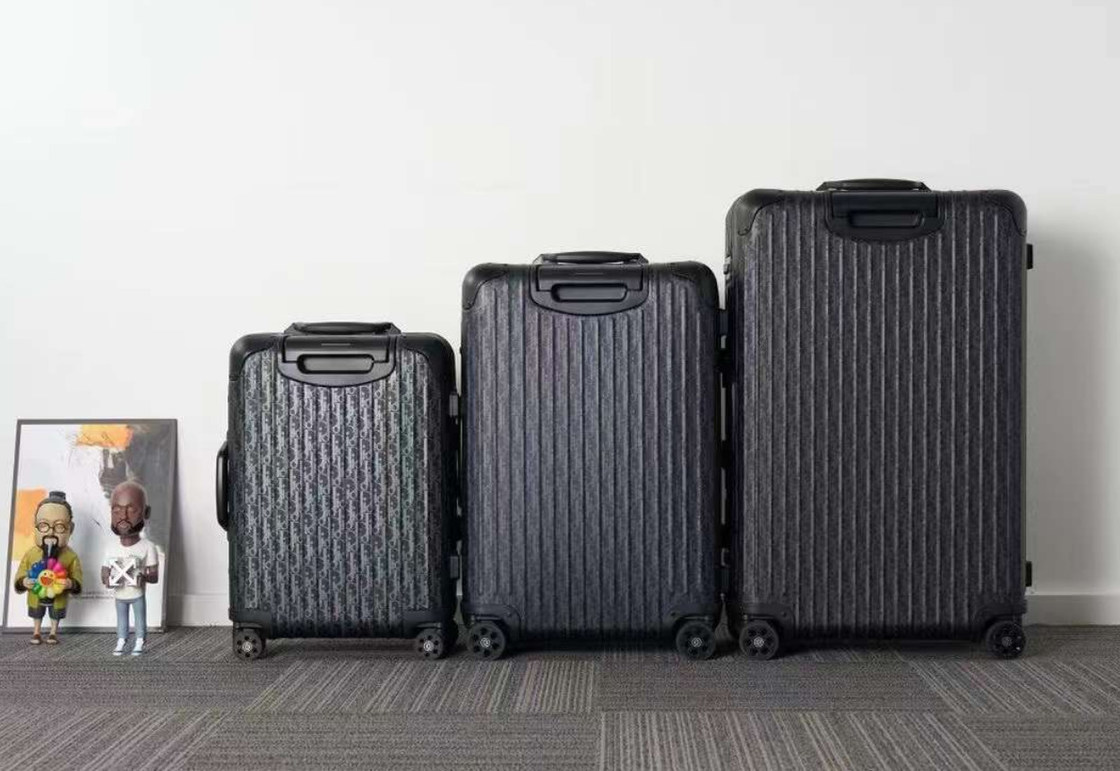 ABS PC 20/26/30 Traveling Carry On Travel Bagasi kabin koper Set Trolley Hard Spinner Bagasi