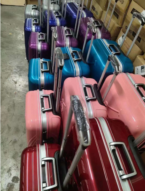 Bagasi ABS / PC yang disesuaikan 20 24 28 Inci Tas Trolley Spinner Berkualitas Tinggi Untuk Bisnis Luar Ruang