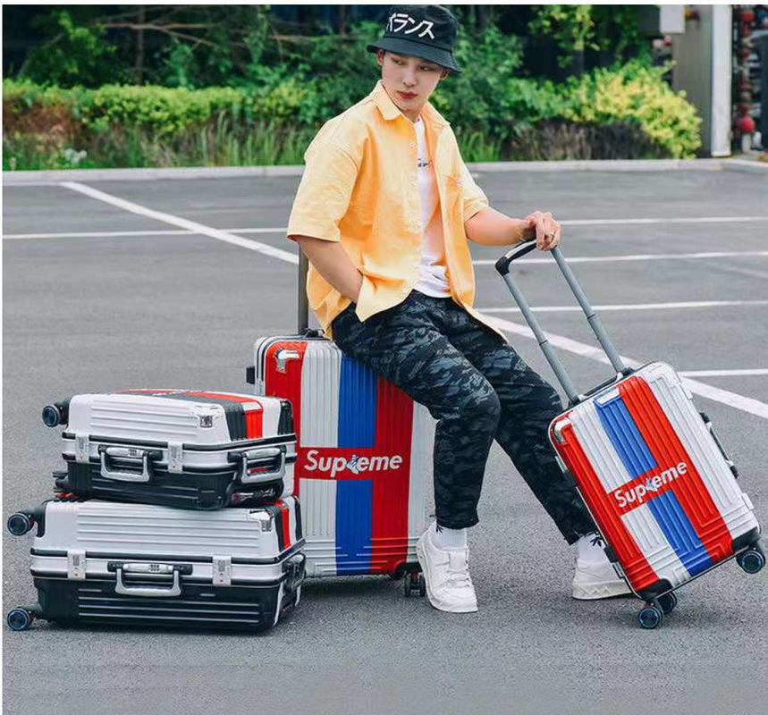 Bagasi yang disesuaikan 20/24Inch Kotak Trolley Anak-anak Logo yang disesuaikan Kotak roda universal yang modis, Kotak kode hadiah