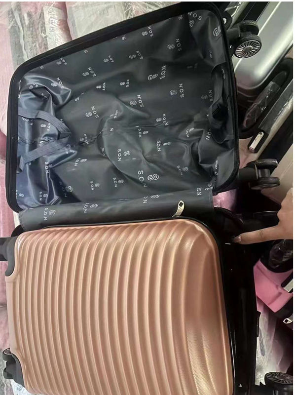 Tas Trolley 16/20 Inci Spinner Hard Baggage Set Tekstur Permukaan ABS Baru Untuk Perjalanan