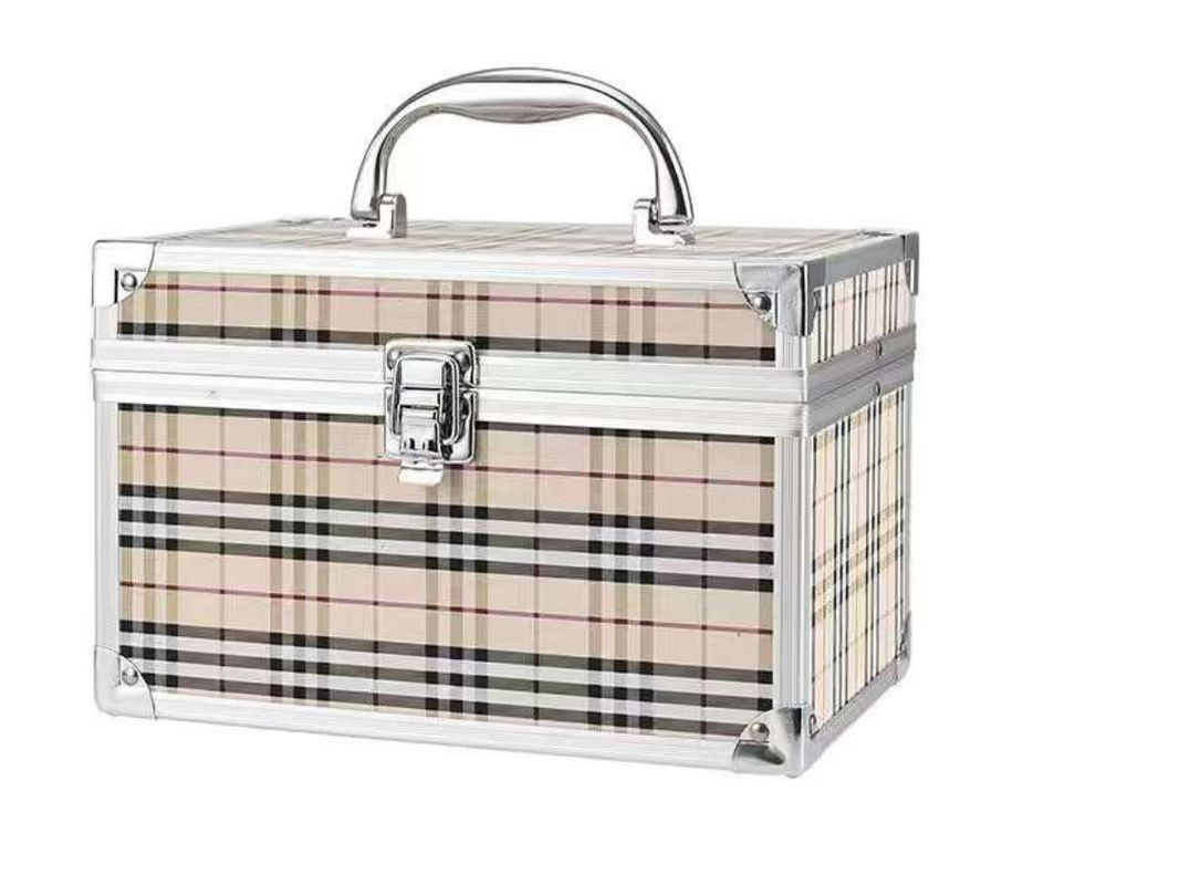 Professional Multifunctional Pedicure Ear Picking Tool Bag Kapasitas Besar Pvc Cosmetic Case Dengan Cermin
