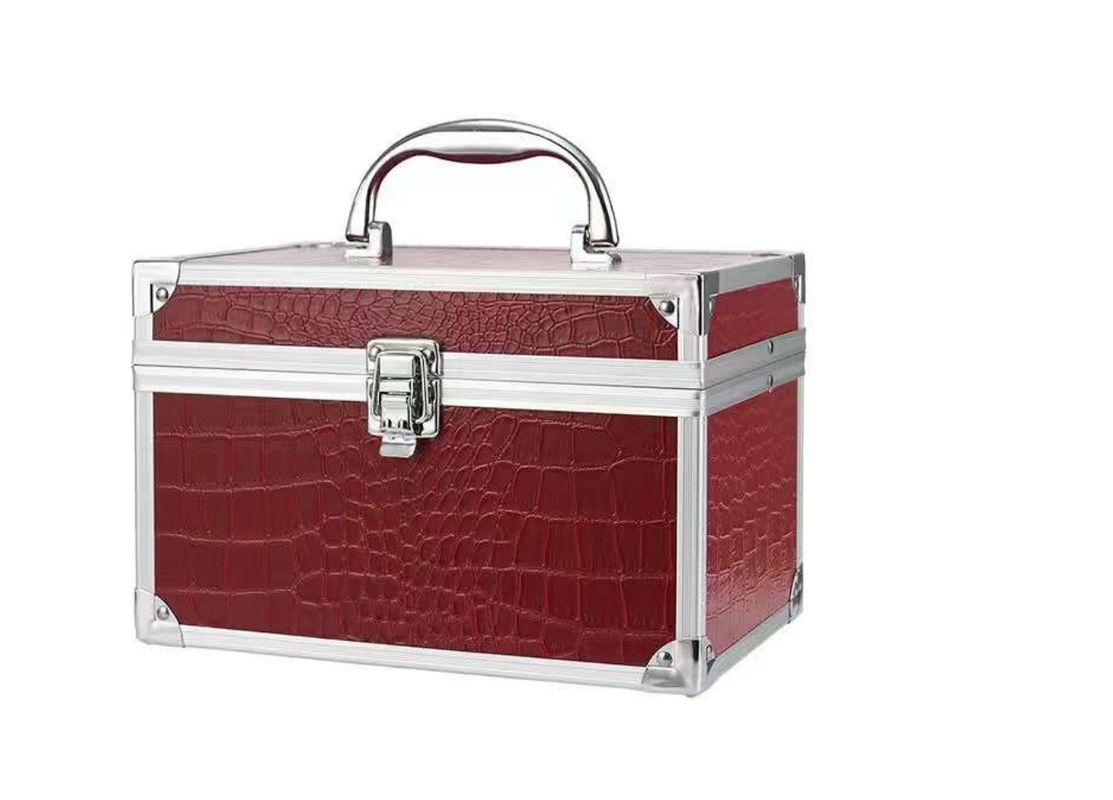 Makeup Tas Kosmetik Kotak Makeup Kuku Polish Kasus Logam Kasus Kosmetik Mini Aluminium Kertas Kosmetik Perjalanan tahan lama