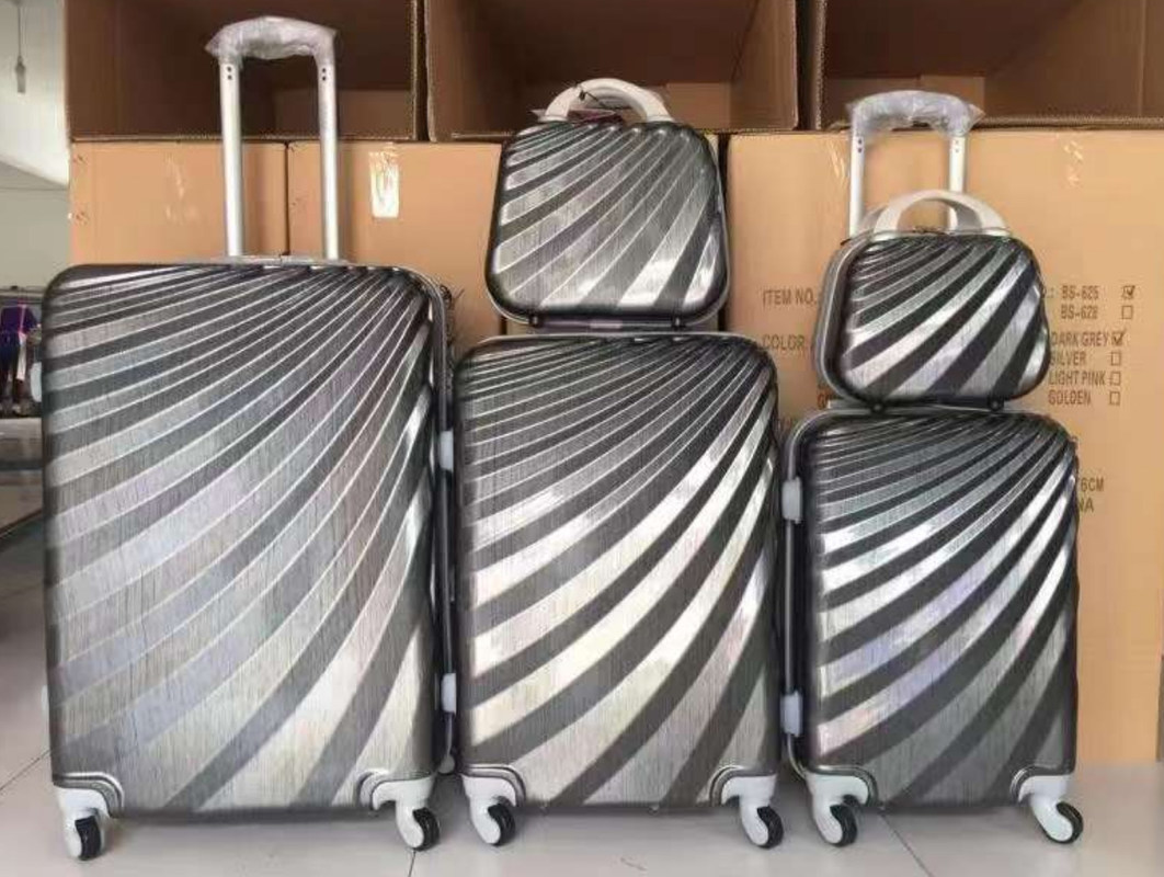 Premium Desain Baru Abs Bagasi Bagasi Perjalanan Spinner Roda Bagasi Set Custom Brand Traveling Suit Case Bagasi Set