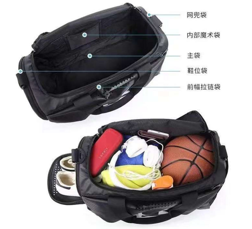 Logo yang disesuaikan Tas Wisata Kapasitas Besar Waterproof Outdoor Gym Duffle Bag Handheld Tas Olahraga Pria