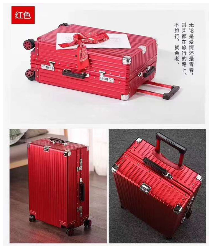 Guangzhou Supplier'S Unisex Aluminium Magnesium Alloy Tas Bagasi Besar Kasus Bagasi Dengan Handle Logam Dan Kontainer Pengiriman